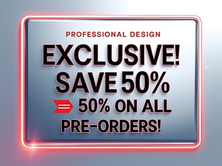 Exclusive Pre Order Sale Fifty Percent Off