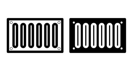 Drain Icons pack in outlined and flat versions