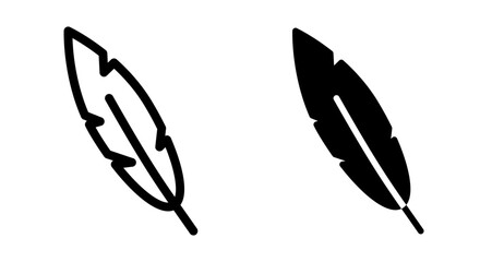 Feather Icons pack in outlined and flat versions