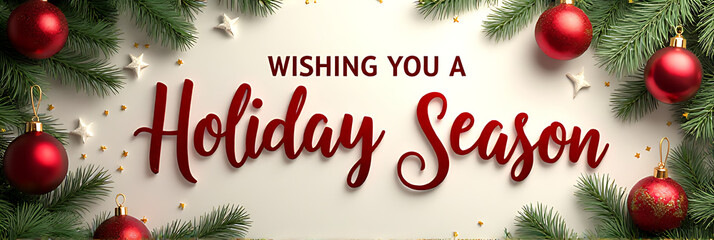 Wishing you a joyous holiday season with festive typography and elegant Christmas ornament decorations throughout your text._00002_