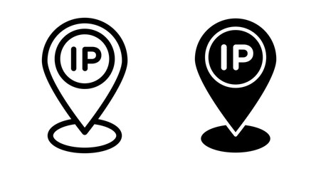 Ip Icons pack in outlined and flat versions