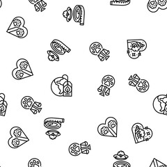 vegan vegetarian food leaf vector seamless pattern thin line illustration
