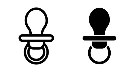 Nipple Icons pack in outlined and flat versions