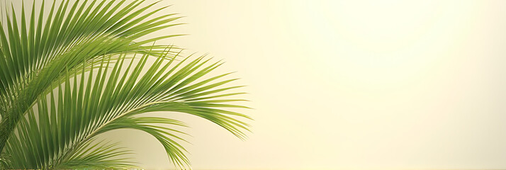 Softly swaying tropical palm leaves dance against a serene pastel backdrop evoking carefree summer days and idyllic natural escapes._00003_