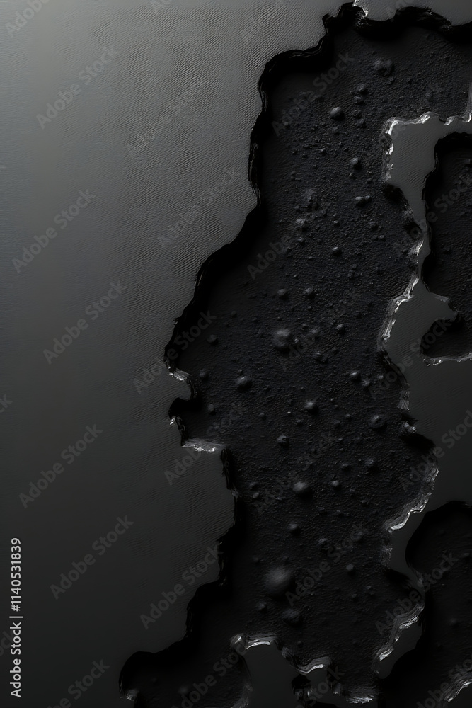Poster Smooth surface textures can resemble those of stars or dark ground soils in their abstract appearance and visual similarity._00001_