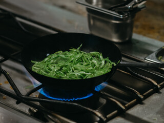 cooking vegetables