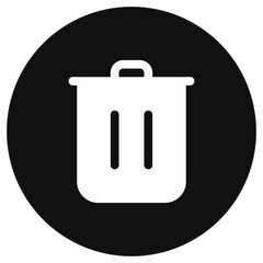 Editable vector delete trash recycle bin icon. Part of a big icon set family. Perfect for web and app interfaces, presentations, infographics, etc