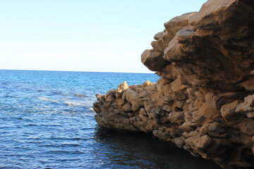 sea, blue sky and rocks