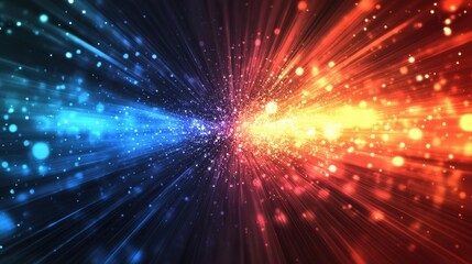 Obraz premium The impact of ray effects on modern visual presentations and backgrounds.