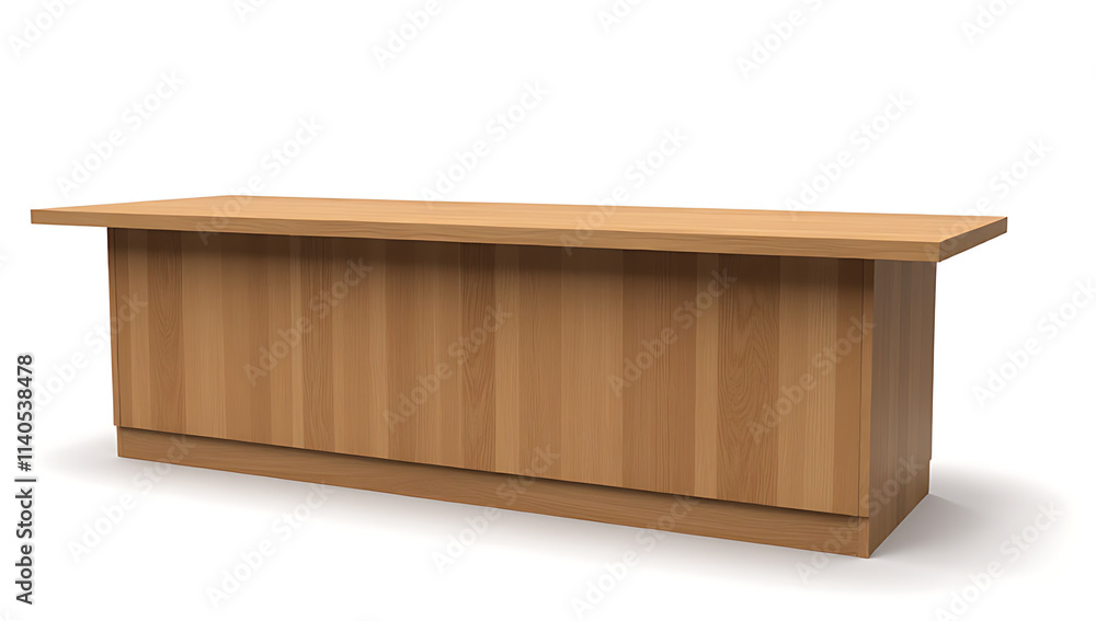 Poster Image of a wooden table top with a counter isolated on a transparent background available as a PNG file._00004_