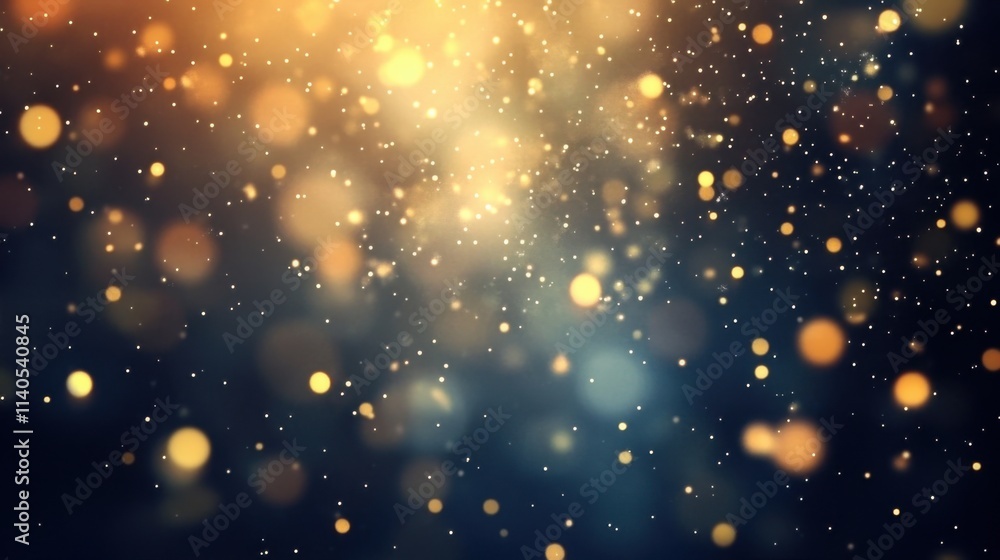Poster elegant bokeh light effects create a captivating background.