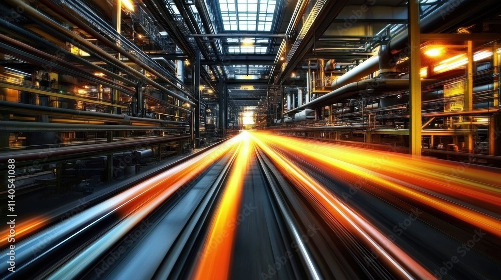 Poster exploring the concept of smart industry through abstract visuals.