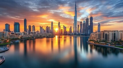 Obraz premium Explore the unique blend of modernism and tradition in this iconic UAE city.