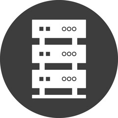 server rack icon in black circle