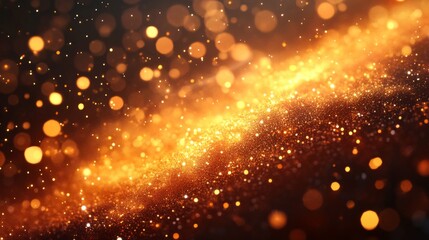 Obraz premium Sparkling golden glitter abstract background