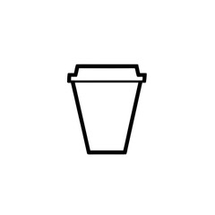 coffee cup icon vector art on white background