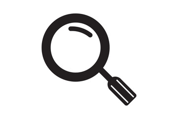 Magnifying glass icon, search icon Vector Illustration, Magnifying glass set, Zoom symbol, zoom lens sign, scan search symbol isolated, search symbol for web icons flat vector illustration.