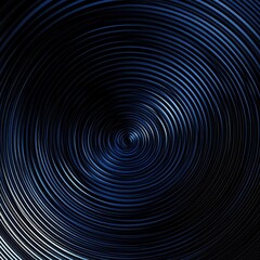 Abstract circular pattern with dark blue and black tones, creating a mesmerizing depth effect.