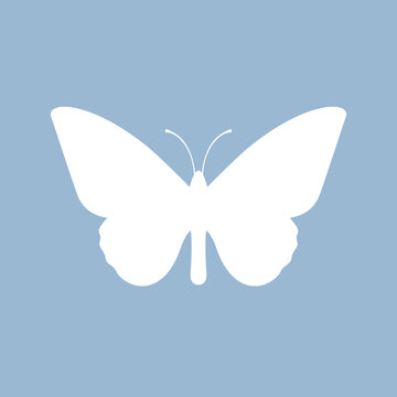 Butterfly vector silhouette icon