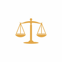 Justice Scale Vector Logo Design.