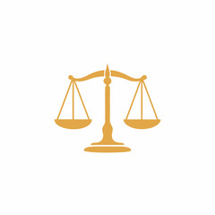 Justice Scale Vector Logo Design.