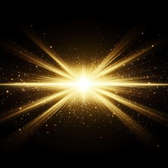 A radiant explosion of golden light against a dark backdrop creates a sense of wonder and beauty.