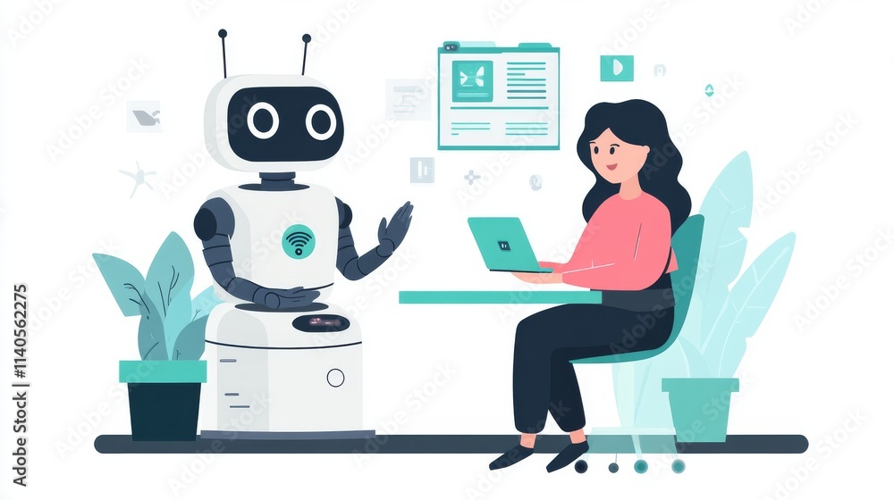 Poster artificial intelligence. technology web background. virtual concept