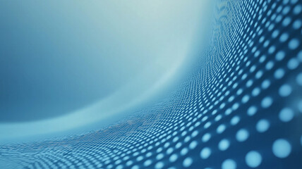 Abstract blue background with dots. Concept of technology, data, and connection.