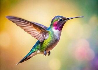 Minimalist Hummingbird Abstract Art: Fine Art Print, Wall Decor, Nature Photography, Bird Art, Abstract Background