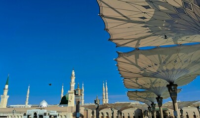 Islamic wallpaper with Nabawi Mosque complex
