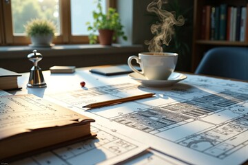 Blueprint Architecture Scene