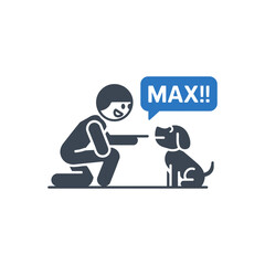 Dog Training Interaction Icon