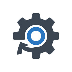 Circular Gear Optimization Icon