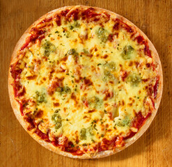 Pizza Quattro Formaggi, Pizza Käse, Italien, Topshoot, 