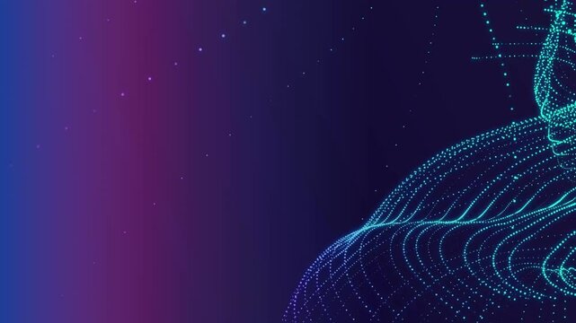 Technology light moving background for video
