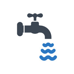 Water Tap Flow Icon