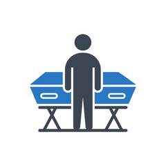 Fototapeta premium Funeral Ceremony Symbol Icon