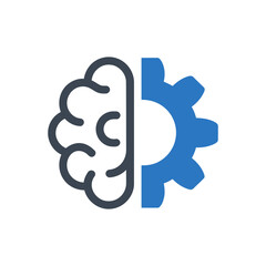 Brain Gear Concept Icon