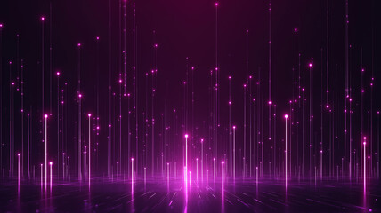 Abstract Purple Glowing Lines Background