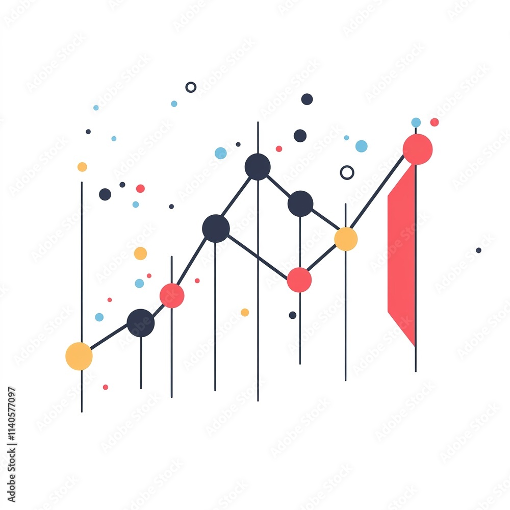 Poster graph with many dots