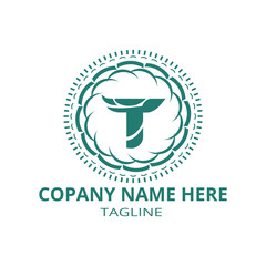 This image features a logo design with a stylized 