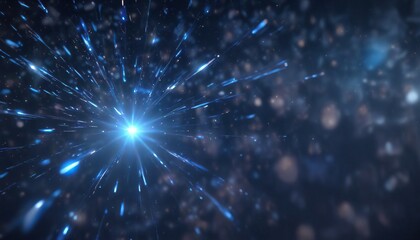 Glittering blue sparkles create a mesmerizing effect with bokeh lens flare and abstract background, bright, mesmerizing, glitter lights