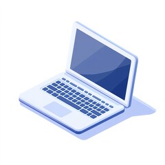 Laptop computer is open and the screen is black