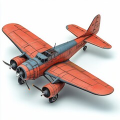 Vintage model airplane with weathered details showcasing historical design and craftsmanship