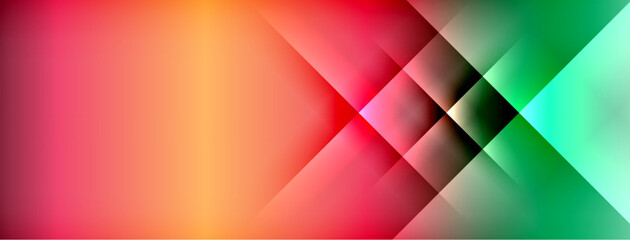 Dynamic shadow lines with gradient colors geometric background