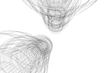 Abstract architectural background 3d illustration
