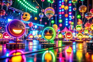 Night Party Emoji Photos: Fun Celebration Images, Festive Nightlife Pictures, Emoji Party Backgrounds