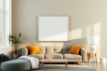 modern living room with sofa