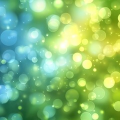 Fototapeta premium Bright and Colorful Bokeh Background with Soft Glow Effect, Ideal for Use in Design, Digital Art, Abstract Projects, and Inviting Aesthetic Presentations