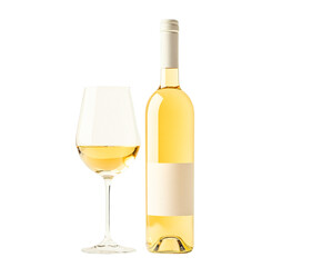 Fototapeta premium Wine Bottle Wineglass png